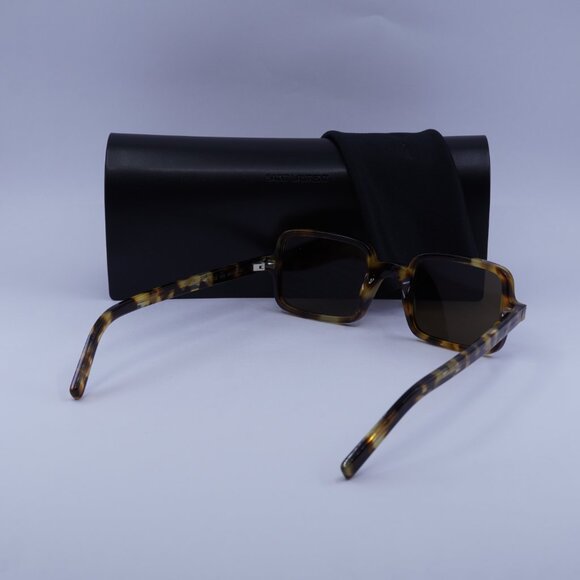Saint Laurent SL332 006 Rectangle Sunglasses - Havana/Brown - Picture 4 of 11